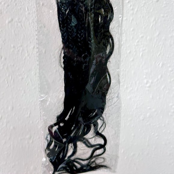 🖤 Boho Box Braids with Human Hair Curls ~ NIB! - Picture 7 of 8